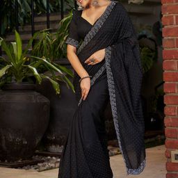 Sanwariya Silk Embellished Beads and Stones Silk Blend Ready to Wear Saree-image-96