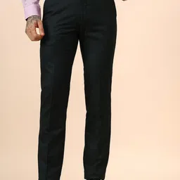 Cantabil Men Checked Comfort Regular Fit Formal Trouser-image-81
