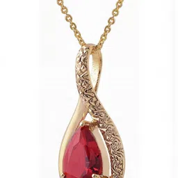 Sidharth Gems Unisex Brass Gold-Plated Pendant-79