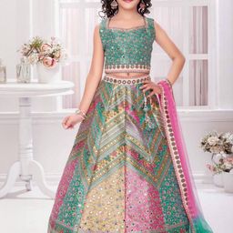 NTURVA Girls Art Silk Lehenga Choli-picture-33