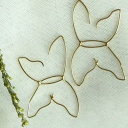 D MAK Gold-Plated Butterfly Drop Earrings-55