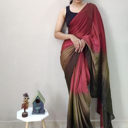 KAYOMMI Ombre Satin Ready to Wear Saree-image-77