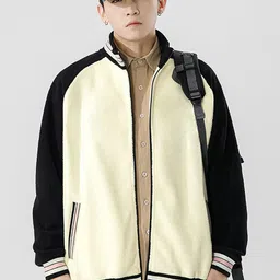StyleCast x Revolte Men Striped Open Front Jacket-33
