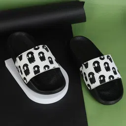 PERY PAO Men Printed Sliders-15