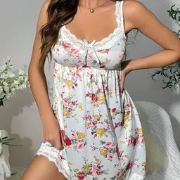 Hypestitch Satin Printed Baby Doll-picture-24