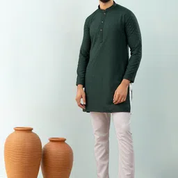 Shiv Leela Men Embroidered Thread Work Kurta-picture-12