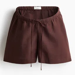 H&M MAMA Before & After Linen-Blend Shorts-image-64