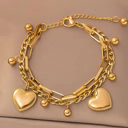 Jewels Galaxy Gold-Plated Charm Bracelet-picture-44