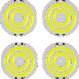 (4 Pieces) DC 4 Volt 8 Watt Bright SMD LED Chips Jalebi Shape {Cool White} Light Electronic Hobby Kit-22