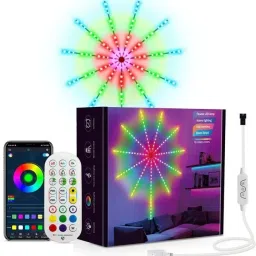 WunderVoX Firework Lights with Remote APP Control, 12" Led Strip Lights Room Decorations Light Strip-29