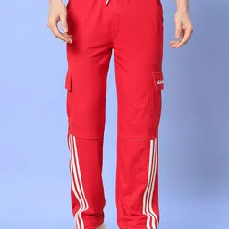 WEARDUDS Men Striped Mid Rise Relaxed Fit Track pants-image-19