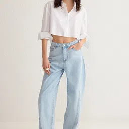 Trendyol Women Regular Fit Mid-Rise Light Fade Jeans-image-78