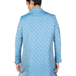 ANIL KUMAR AJIT KUMAR Printed Mandarin-Collared Sherwani Set image 5