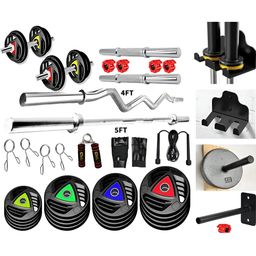 YMD Set Of 39 Rods & Plates Home Gym Combo-41