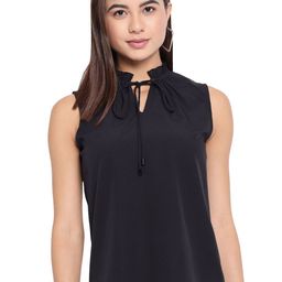 OTIRA Women Tie-Up Neck Regular Top-image-63