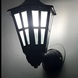 KINIS Black & White Textured Metal Frustum Shaped Wall Lamp-image-68