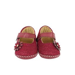 NESKA MODA Girls Maroon Cotton Booties-picture-29