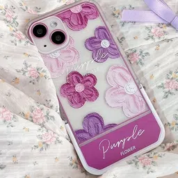 CASE CREATION iPhone 13 Pro Max Floral Real 3D Back Case-46