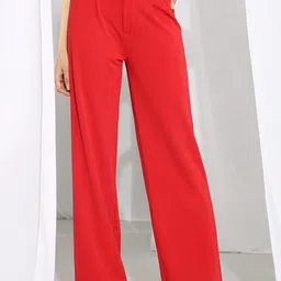 Stylecast X Kotty Women Regular Fit High-Rise Flat-Front Trouser-image-24