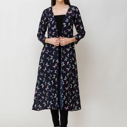 Moda Rapido Women Printed Longline Ethnic Shrug-48