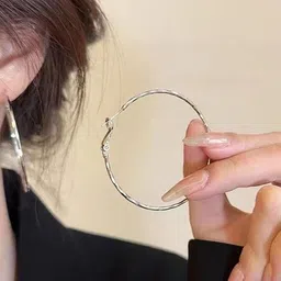 Arzonai Contemporary Hoop Earrings-36