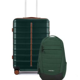 Assembly Odyssey Unisex Set Of 2 Textured Hard-Sided Cabin Trolley Bag & Laptop Bag-image-68
