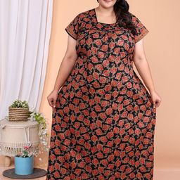 JAIPZZ APPARELS Women Plus Size Maxi Nightdress-image-73