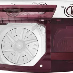 iair 6.5 kg Semi Automatic Top Load with In-built Heater Maroon, White image 3