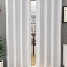 BELLA TRUE White 2 Pieces Window Curtains-image-20