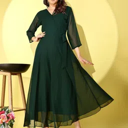 Fashion2wear Georgette Fit & Flare Maxi Dress-image-53