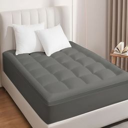 Cloth Fusion Grey Microfiber 600 GSM Breathable Double Bed Mattress Protector-image-40