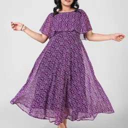 Aarya Designer Girls Floral Printed Fit & Flare Maxi Dress-image-27