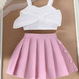 LULU & SKY Girls Top with Skirt-image-66