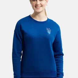Jockey Super Combed Cotton Round Neck Printed Sweatshirt with Drop Shoulder Styling-image-8