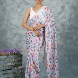 TEEJH Floral Printed Saree With Blouse Piece-picture-44