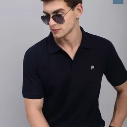 LUX PARKER Men Pack Of 2 Combed Cotton Polo Collar T-shirts-image-59