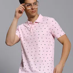 TIMBER HITCH Conversational Printed Polo Collar Cotton T-shirt-picture-18