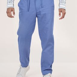 Celio Men Solid Straight Fit Mid-Rise Flat-Front Regular Trousers-picture-46