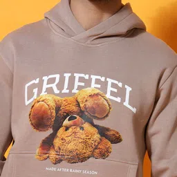 GRIFFEL Men Graphic Printed Sweatshirt image 2