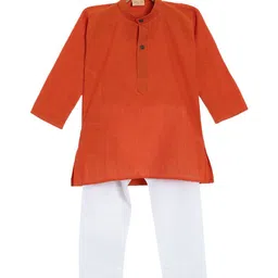 NIRVAAN Boys Regular Pure Cotton Kurta with Pyjamas-13