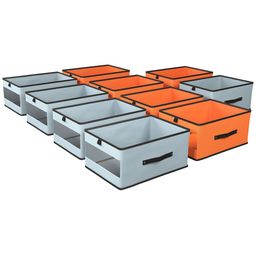 Kuber Industries Orange Set of 6 Regular Multi-Utility Organisers image 1