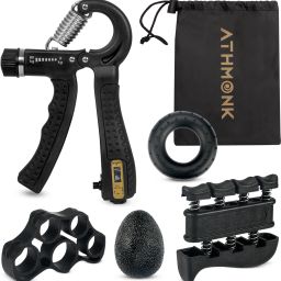 Essential 5 Pcs Hand Gripper Kit Fitness Accessory Kit Kit-image-14