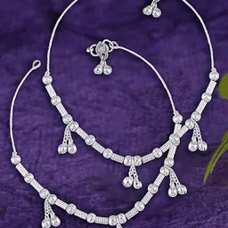 Heer Collection Silver-Plated Anklet-92