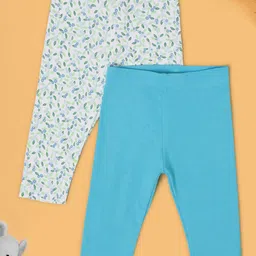 Babies R Us Infant Girls Pack Of 2 Printed Ankle Length Leggings-image-29