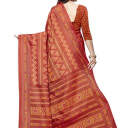 KALINI Printed Saree with Matching Blouse image 4
