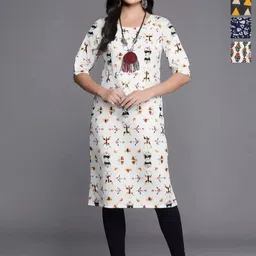 Anouk Rustic Women Pack Of 4 Ethnic Motifs Printed Kurta-picture-43