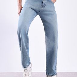 Hence Men Mid-Rise Cotton Baggy Loose fit Light Fade Jeans-image-74