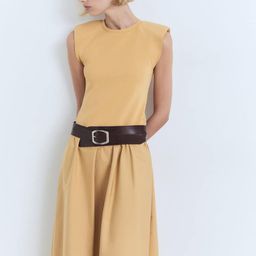 MANGO A-Line Midi Dress-image-34