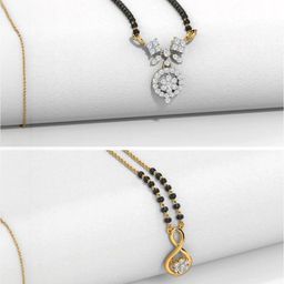 Anouk Pack of 2 Gold-Plated Brass Mangalsutra-23