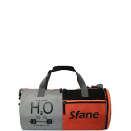 Sfane Orange Medium Printed Sports Duffel Bag With Shoulder Straps-49
